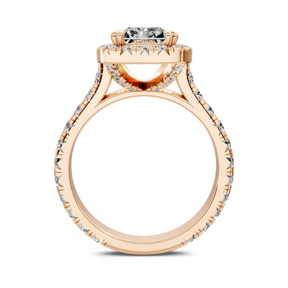 Kiana Halo Cathedral Ring