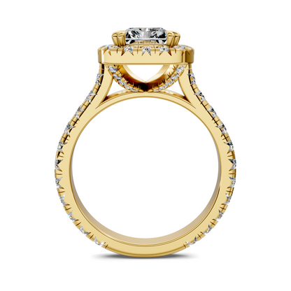 Kiana Halo Cathedral Ring