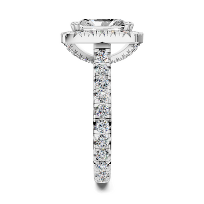 Kiana Halo Cathedral Ring
