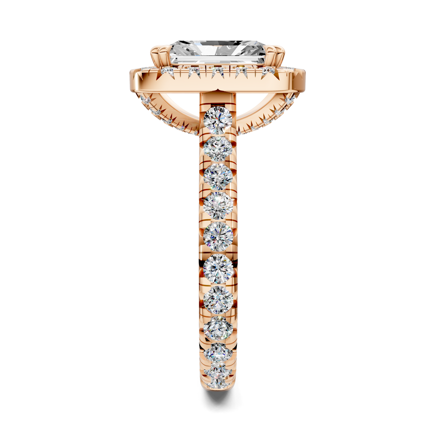 Kiana Halo Cathedral Ring