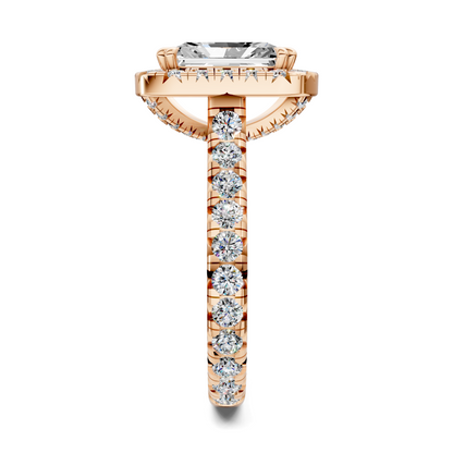 Kiana Halo Cathedral Ring