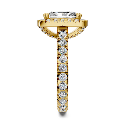 Kiana Halo Cathedral Ring