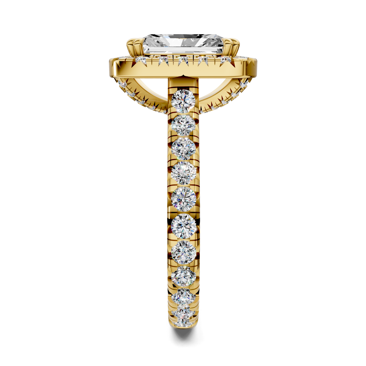 Kiana Halo Cathedral Ring