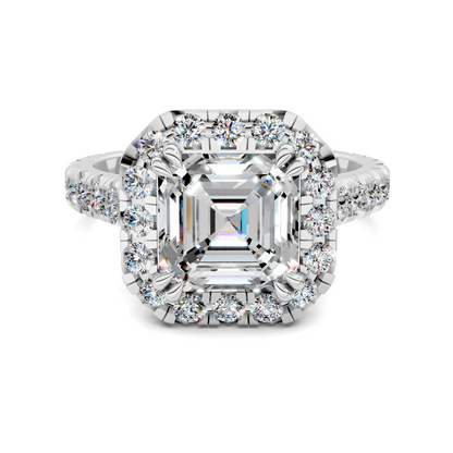 Kiana Halo Cathedral Ring