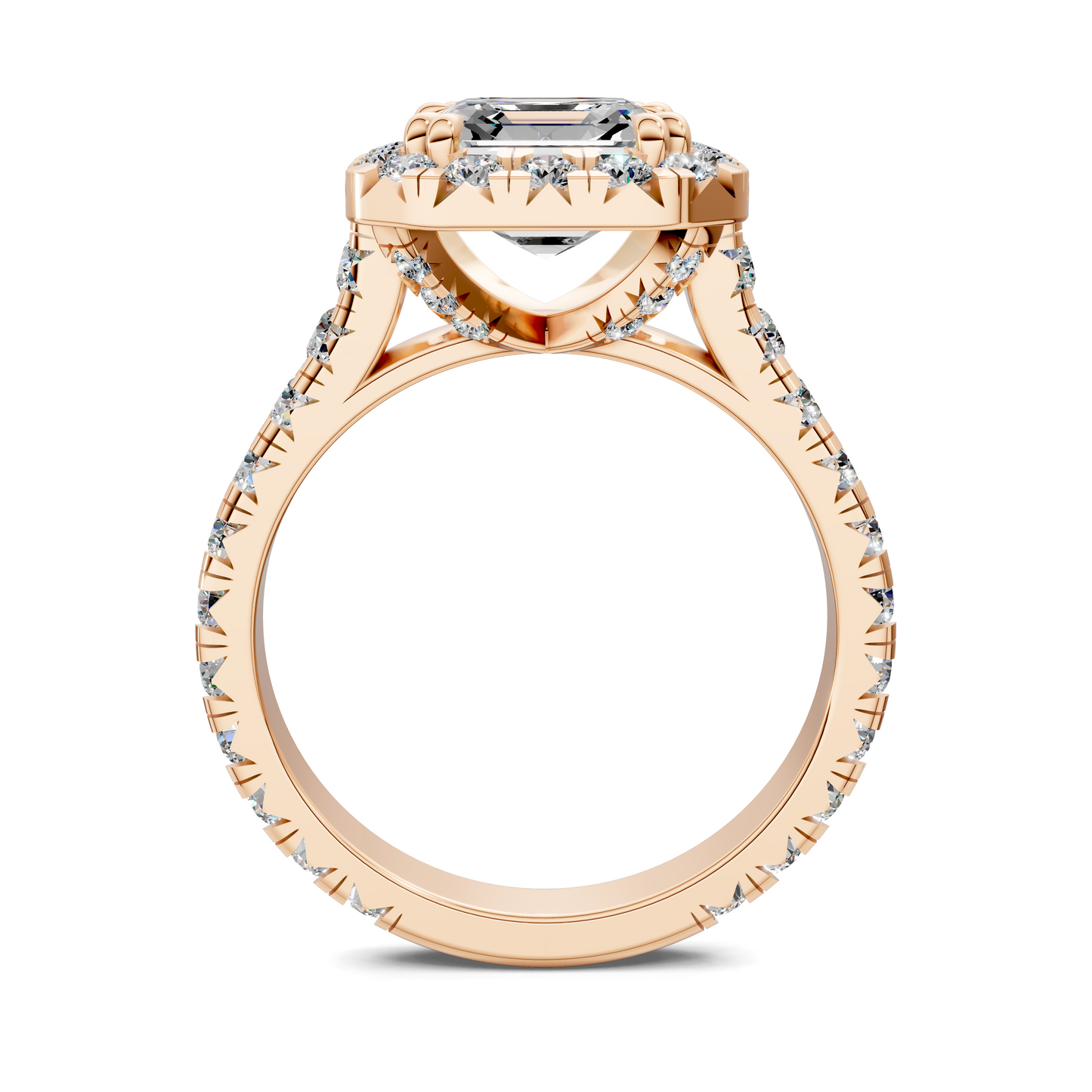 Kiana Halo Cathedral Ring