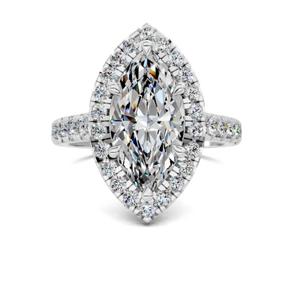 Kiana Halo Cathedral Ring