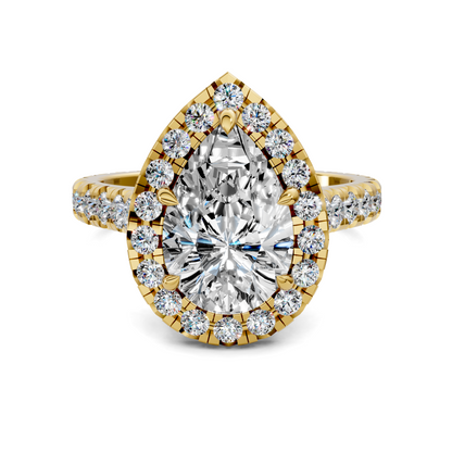 Kiana Halo Cathedral Ring
