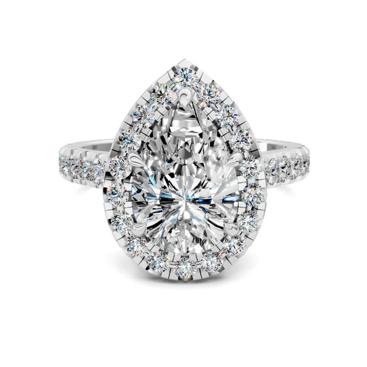 Kiana Halo Cathedral Ring