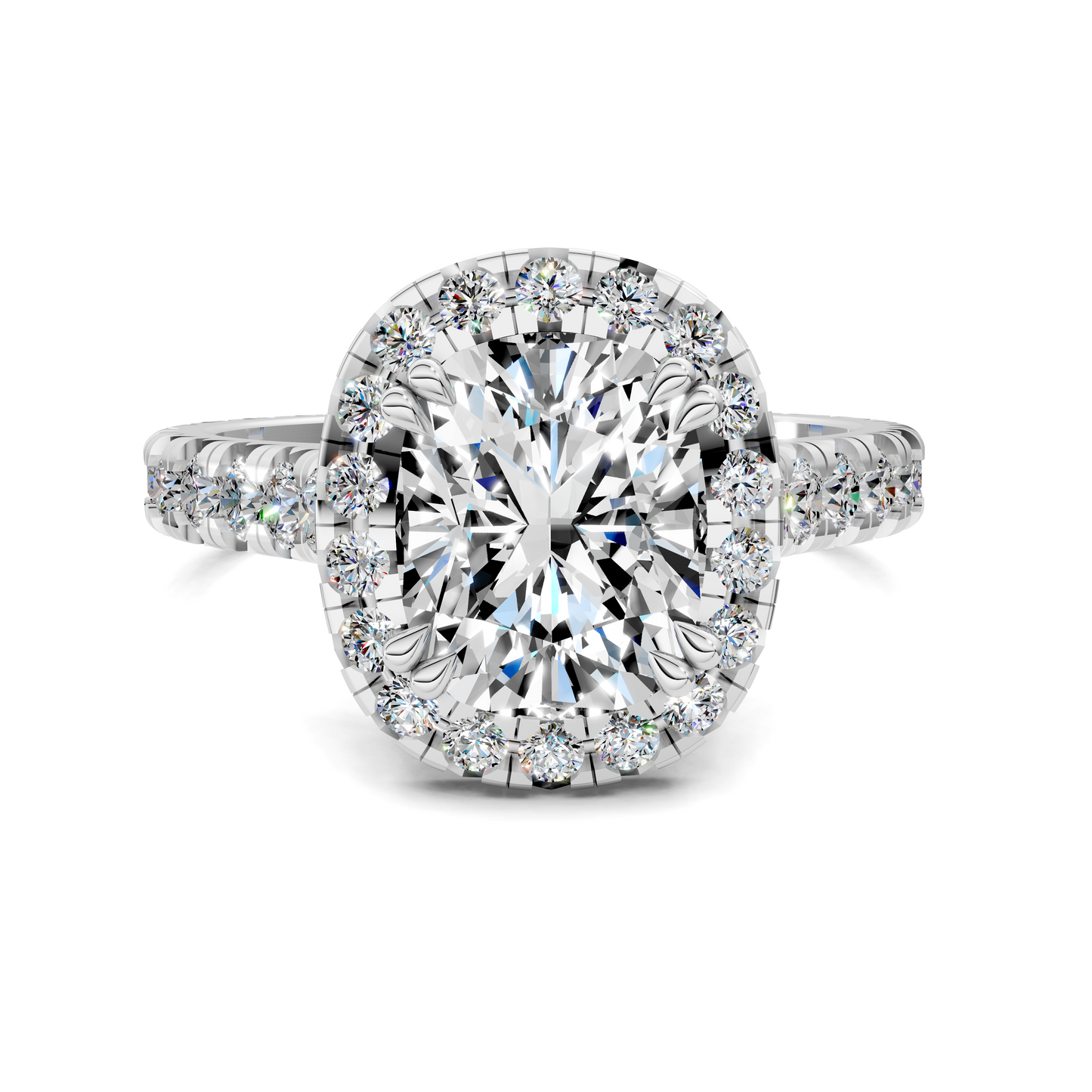 Kiana Halo Cathedral Ring