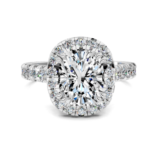 Kiana Halo Cathedral Ring