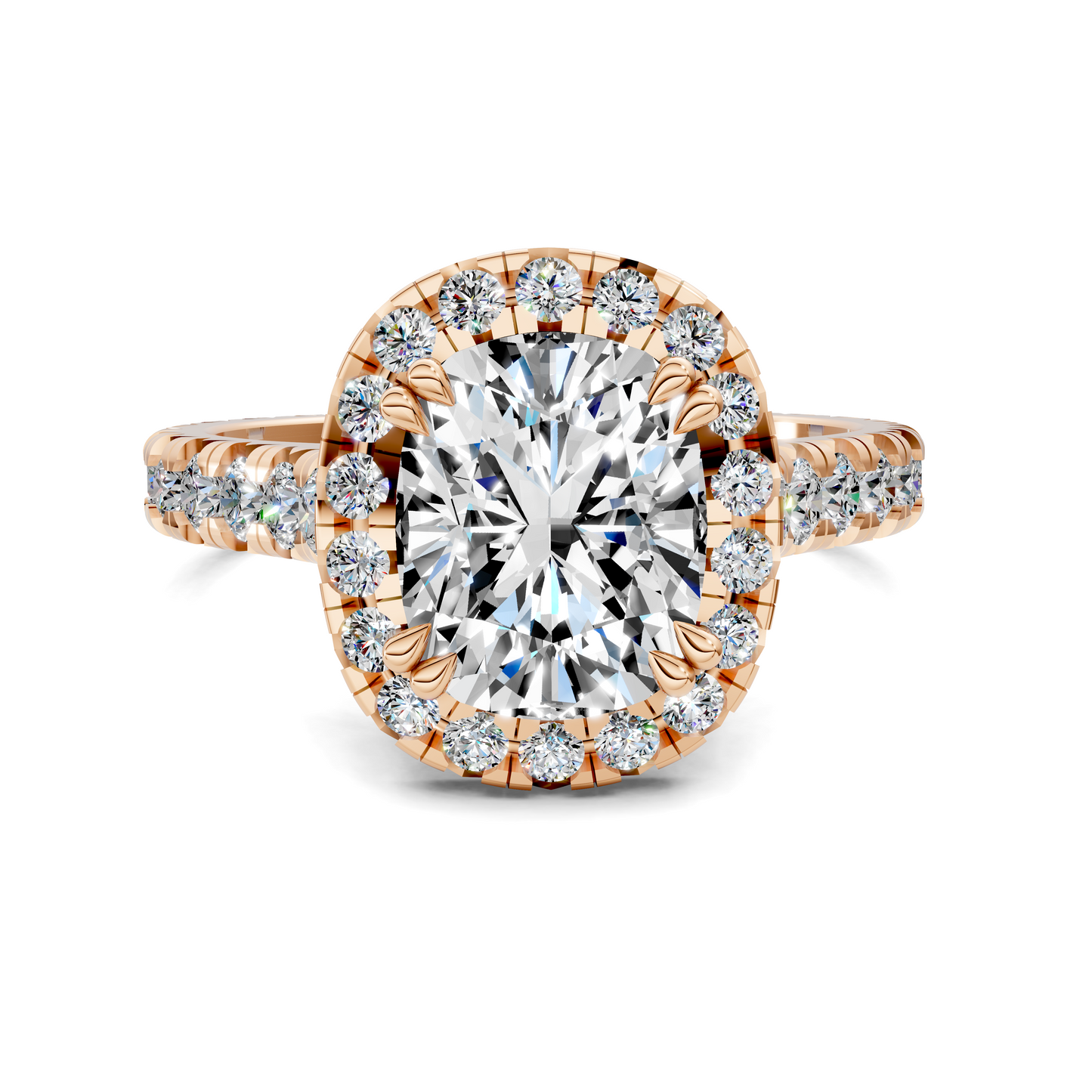 Kiana Halo Cathedral Ring