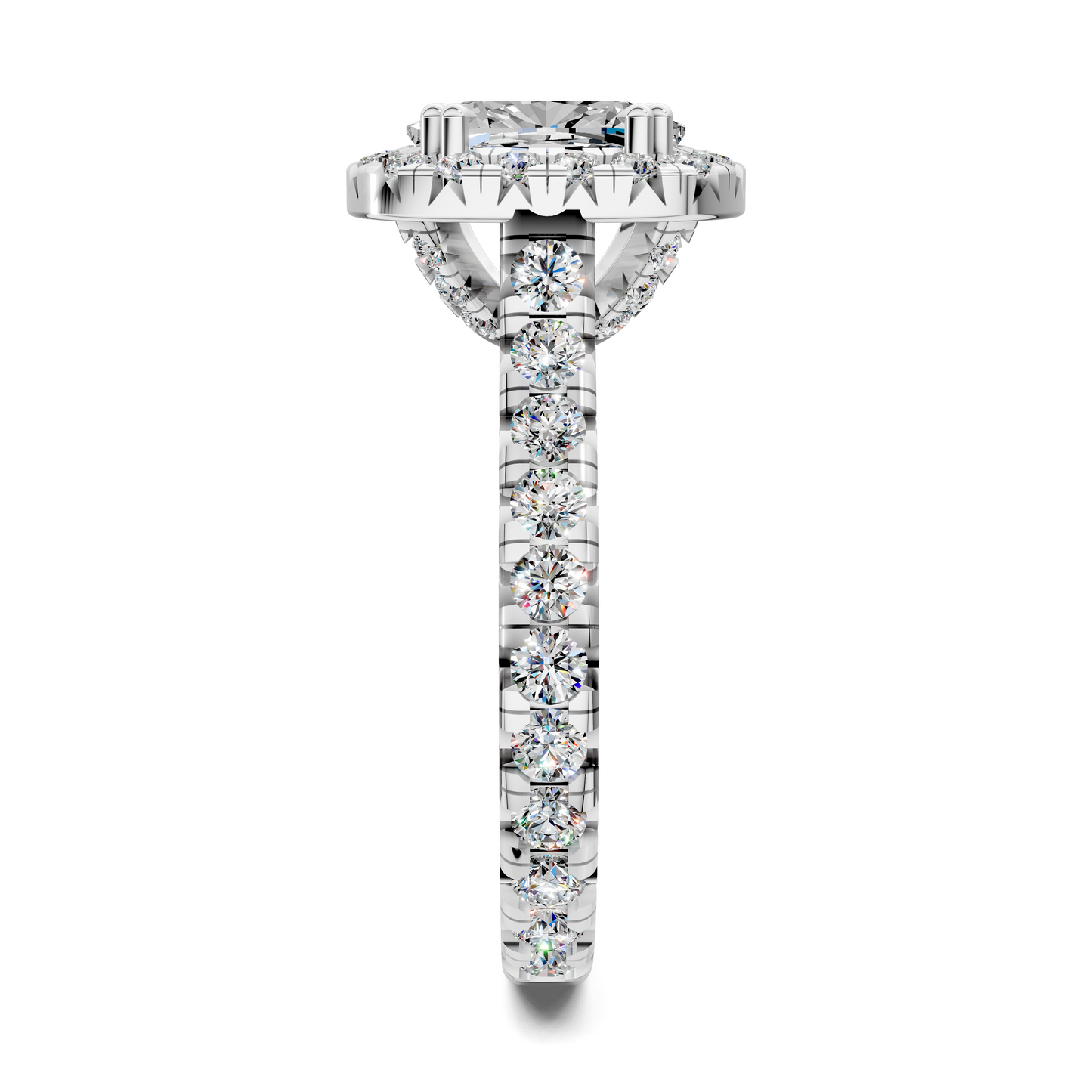 Kiana Halo Cathedral Ring