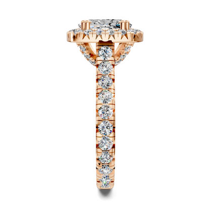Kiana Halo Cathedral Ring