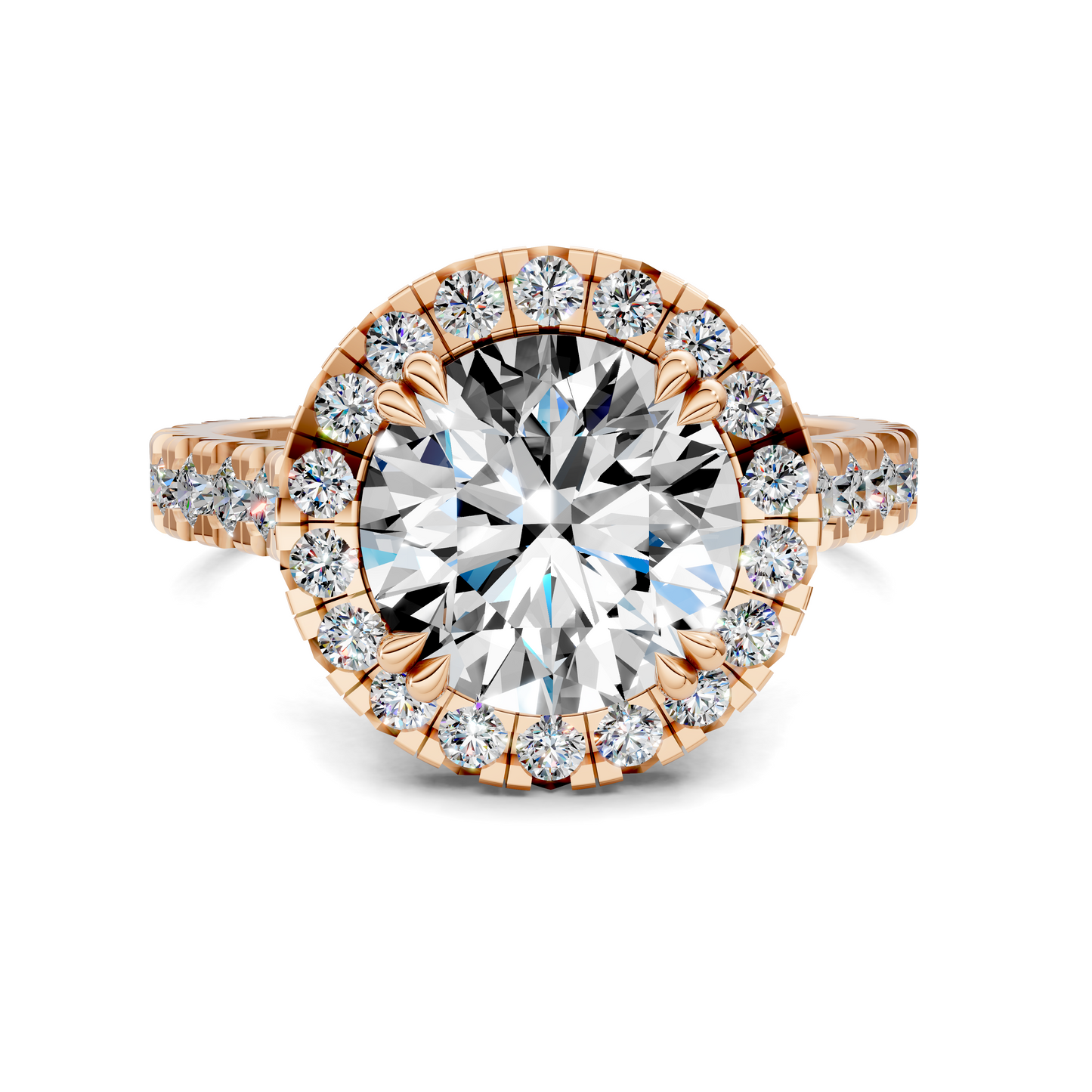 Kiana Halo Cathedral Ring
