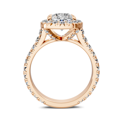Kiana Halo Cathedral Ring