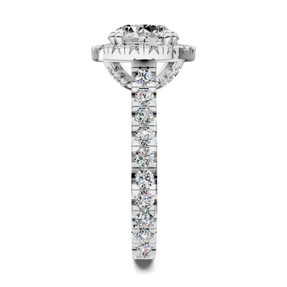 Kiana Halo Cathedral Ring