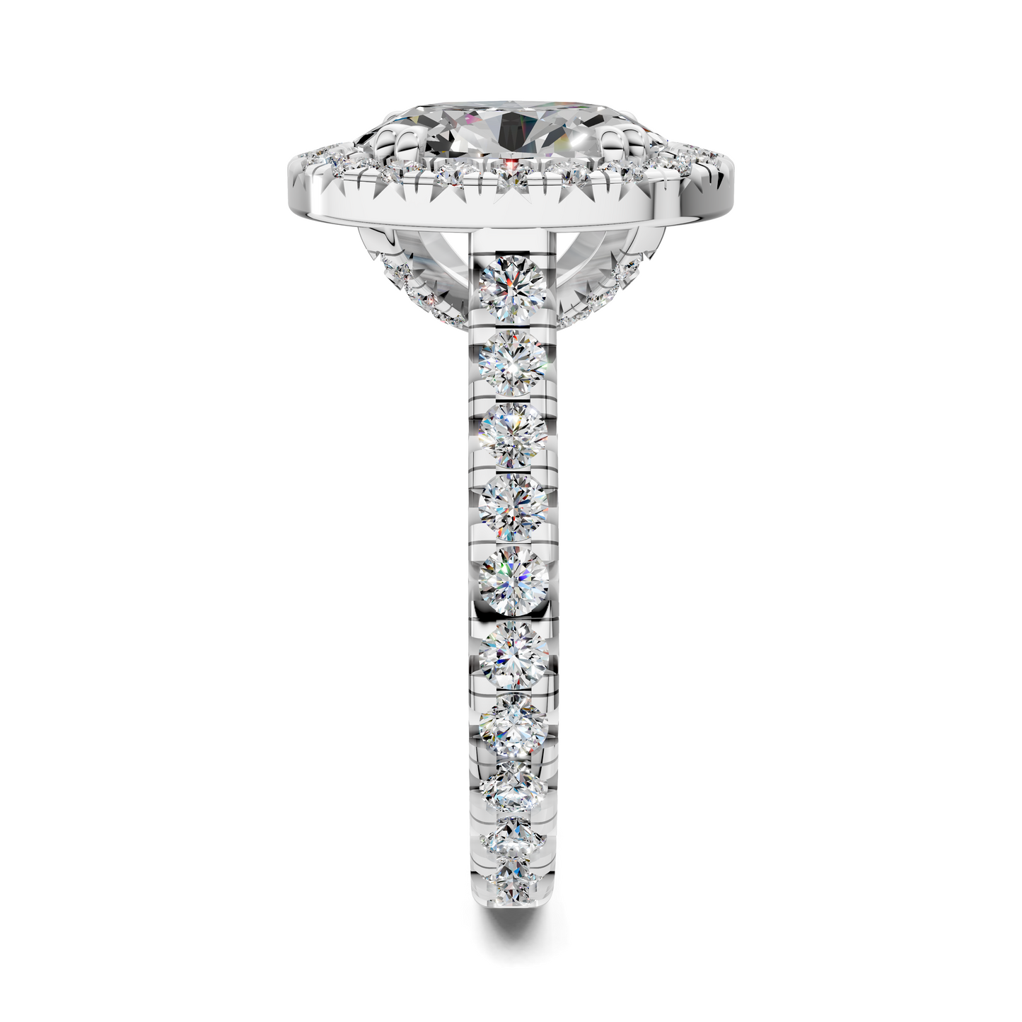 Kiana Halo Cathedral Ring