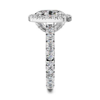 Kiana Halo Cathedral Ring