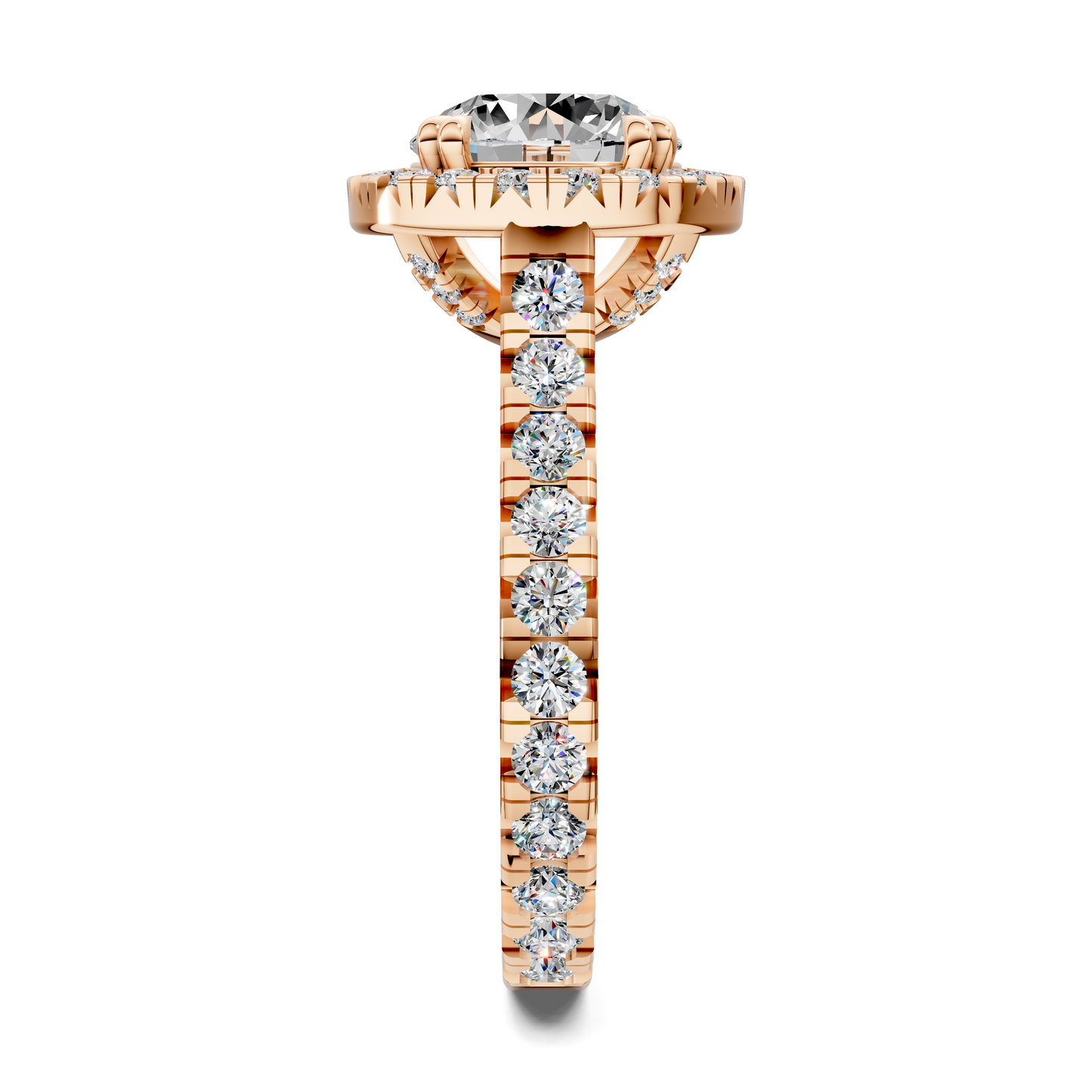 Kiana Halo Cathedral Ring