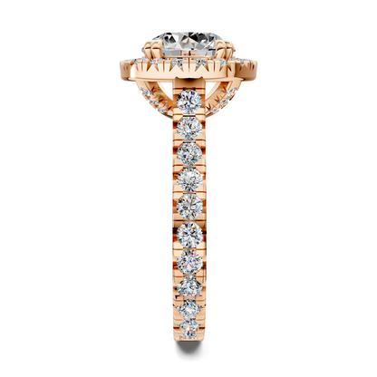 Kiana Halo Cathedral Ring