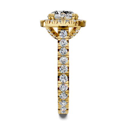 Kiana Halo Cathedral Ring