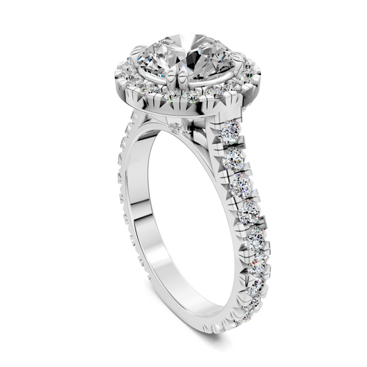 Kiana Halo Cathedral Ring