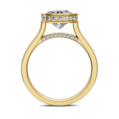 Jazmin Bezel Halo Ring