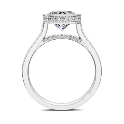 Jazmin Bezel Halo Ring