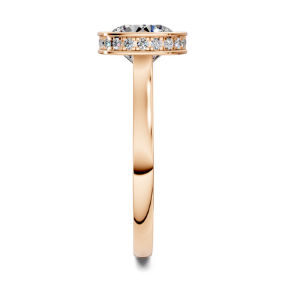 Jazmin Bezel Halo Ring