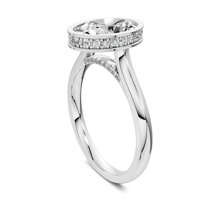 Jazmin Bezel Halo Ring