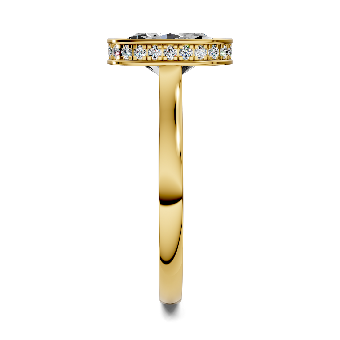 Jazmin Bezel Halo Ring