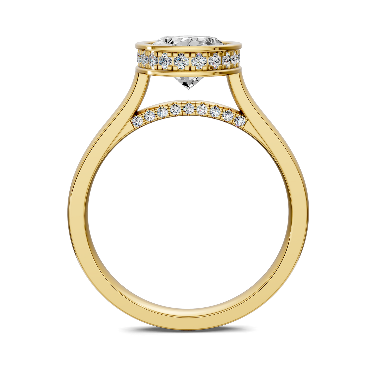 Jazmin Bezel Halo Ring