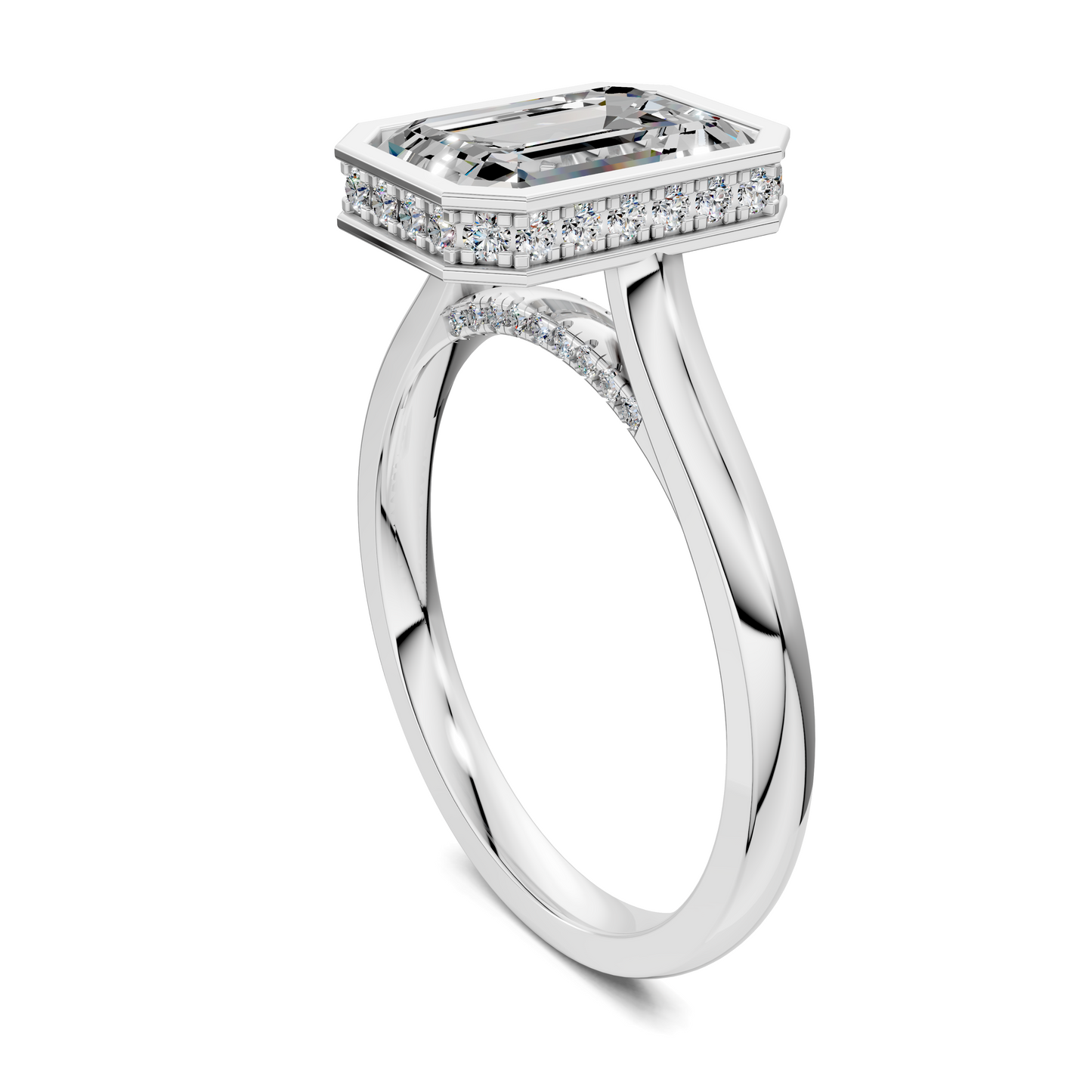 Jazmin Bezel Halo Ring