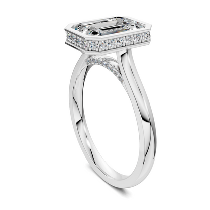 Jazmin Bezel Halo Ring