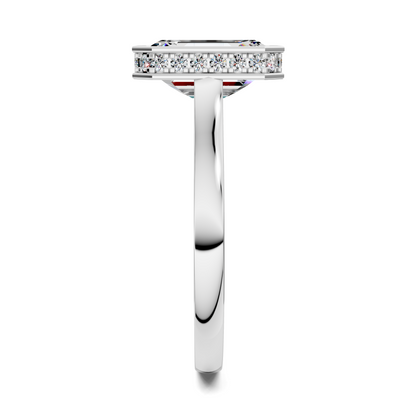 Jazmin Bezel Halo Ring