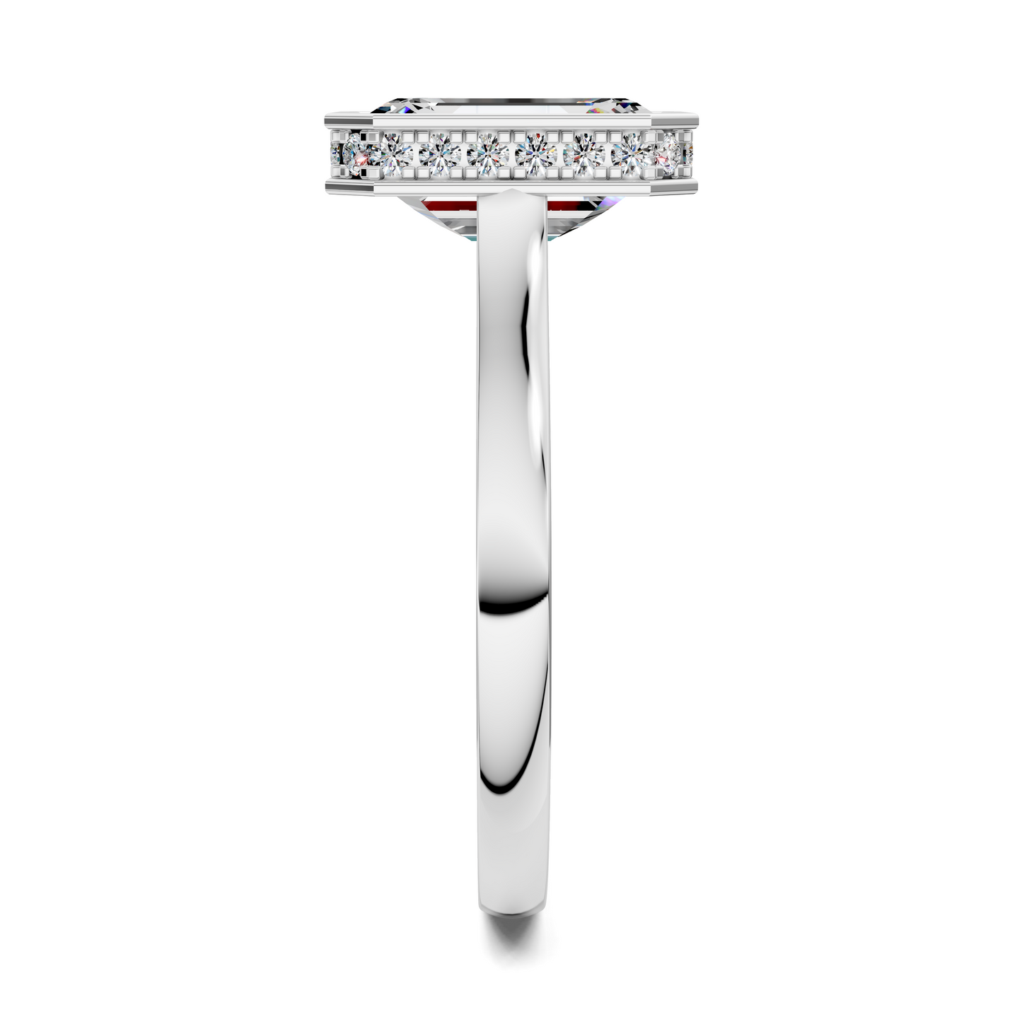Jazmin Bezel Halo Ring