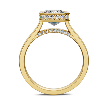 Jazmin Bezel Halo Ring