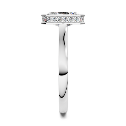 Jazmin Bezel Halo Ring