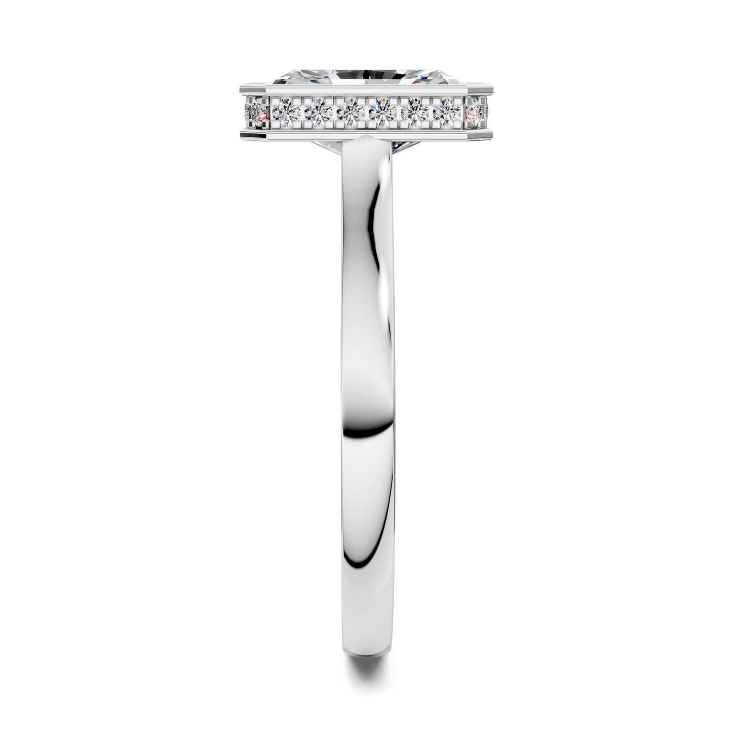 Jazmin Bezel Halo Ring