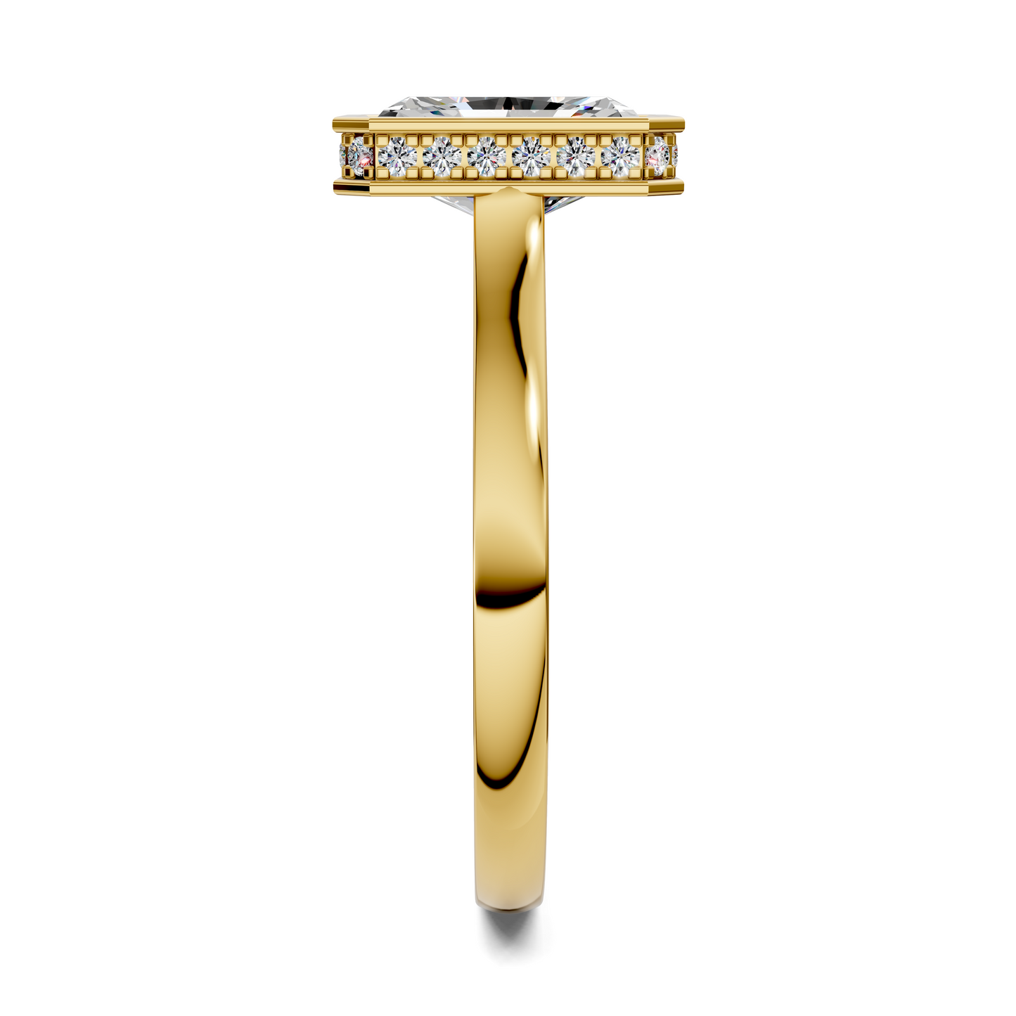Jazmin Bezel Halo Ring