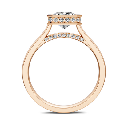 Jazmin Bezel Halo Ring