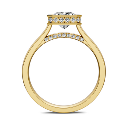 Jazmin Bezel Halo Ring