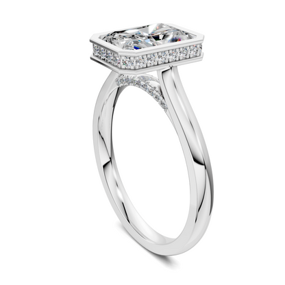 Jazmin Bezel Halo Ring