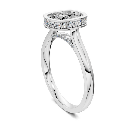 Jazmin Bezel Halo Ring