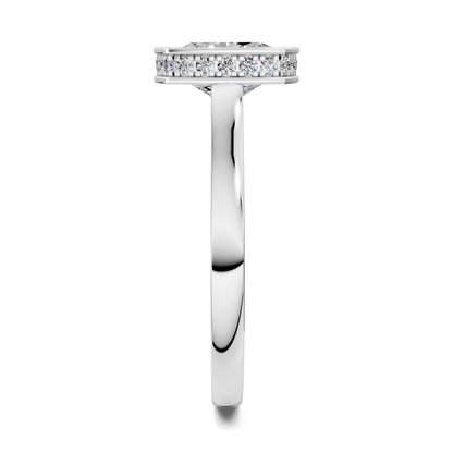 Jazmin Bezel Halo Ring