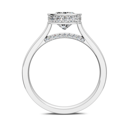Jazmin Bezel Halo Ring