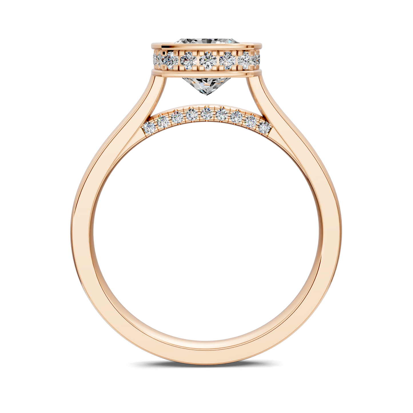 Jazmin Bezel Halo Ring
