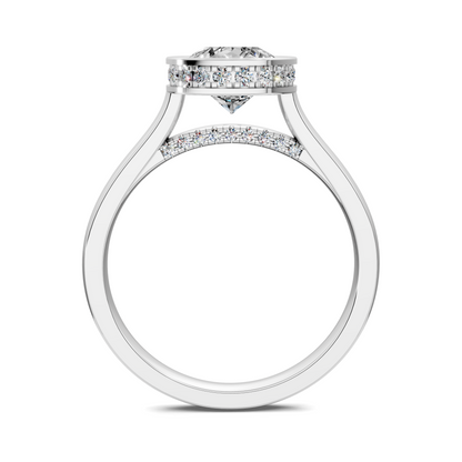 Jazmin Bezel Halo Ring