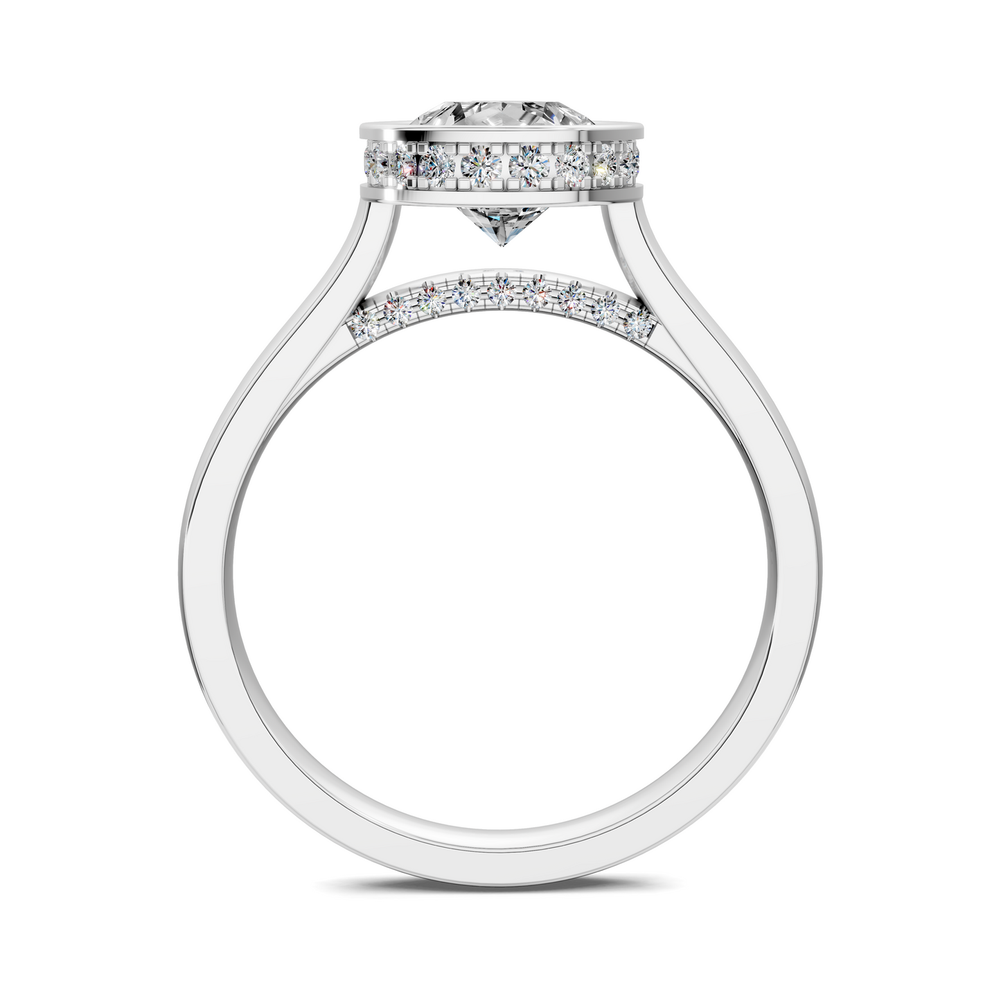 Jazmin Bezel Halo Ring