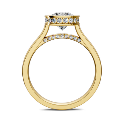 Jazmin Bezel Halo Ring
